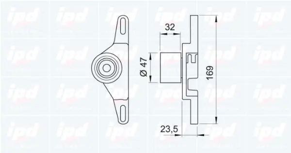 Handler.Part Tensioner pulley, timing belt IPD 140776 2