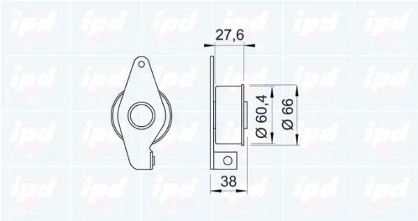 Handler.Part Tensioner pulley, timing belt IPD 140792 2