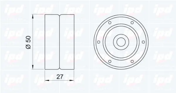 Handler.Part Deflection/guide pulley, timing belt IPD 150806 2