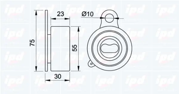 Handler.Part Tensioner pulley, timing belt IPD 140814 2