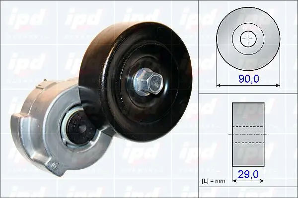 Handler.Part Tensioner lever, v-ribbed belt IPD 153836 1