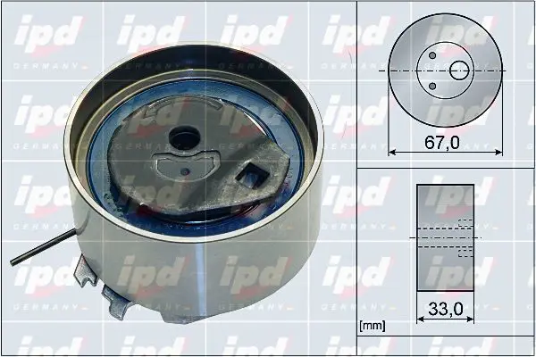 Handler.Part Tensioner pulley, timing belt IPD 153849 1