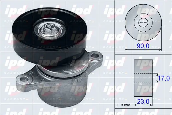 Handler.Part Belt tensioner, v-ribbed belt IPD 153953 1