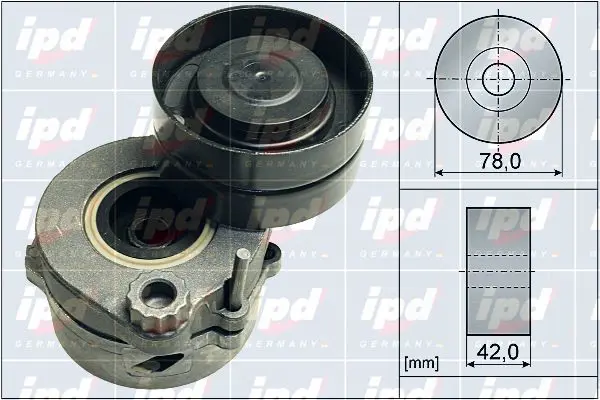 Handler.Part Tensioner lever, v-ribbed belt IPD 154018 1