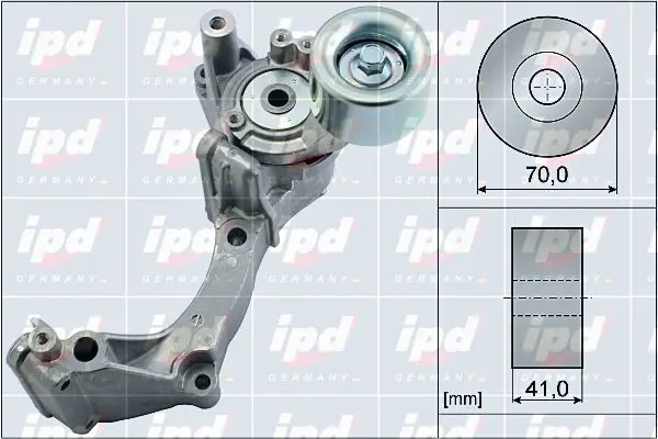 Handler.Part Tensioner lever, v-ribbed belt IPD 154037 1