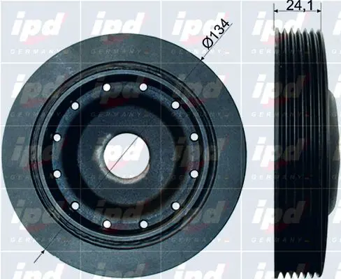 Handler.Part Belt pulley, crankshaft IPD 157281 1