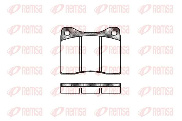 Handler.Part Brake pad set, disc brake KAWE 001100 1