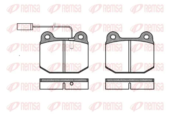 Handler.Part Brake pad set, disc brake KAWE 001421 1