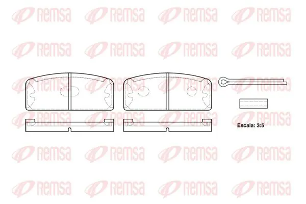 Handler.Part Brake pad set, disc brake KAWE 002000 1