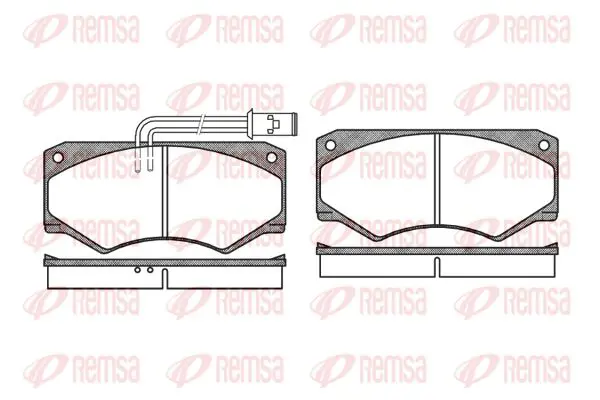 Handler.Part Brake pad set, disc brake KAWE 004722 1