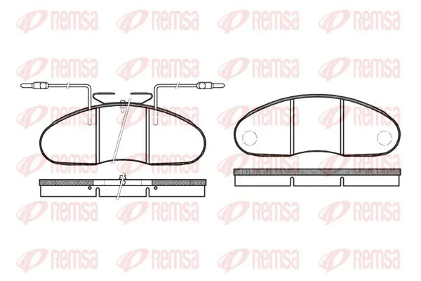 Handler.Part Brake pad set, disc brake KAWE 004812 1