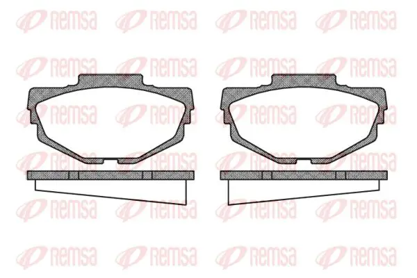 Handler.Part Brake pad set, disc brake KAWE 005300 1