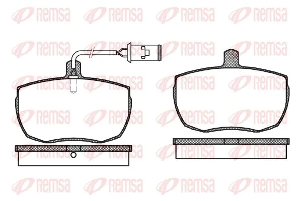 Handler.Part Brake pad set, disc brake KAWE 005622 1