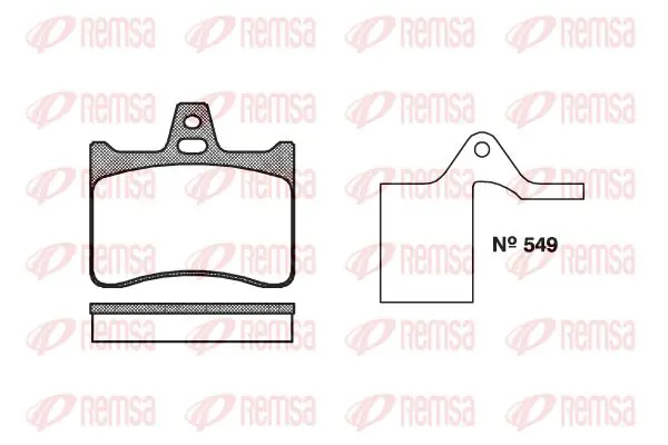 Handler.Part Brake pad set, disc brake KAWE 008810 1