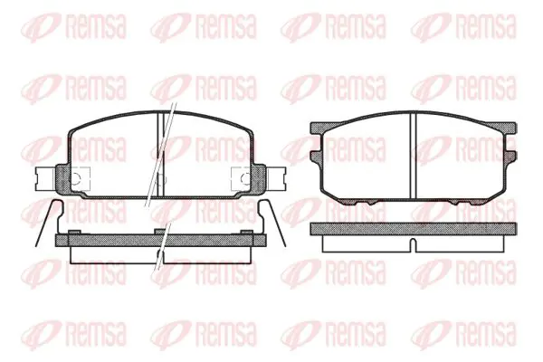 Handler.Part Brake pad set, disc brake KAWE 010912 1