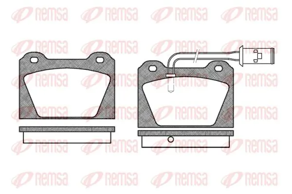 Handler.Part Brake pad set, disc brake KAWE 012302 1