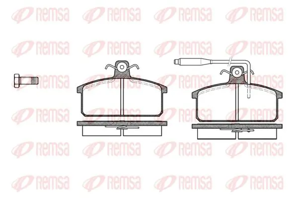 Handler.Part Brake pad set, disc brake KAWE 012802 1