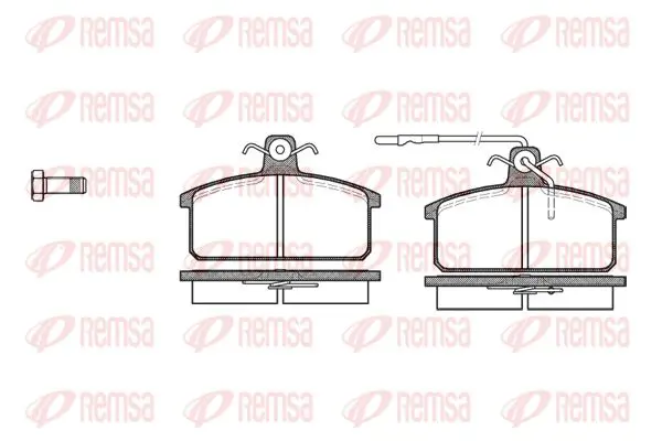 Handler.Part Brake pad set, disc brake KAWE 012832 1