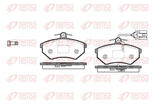 Handler.Part Brake pad set, disc brake KAWE 013482 1