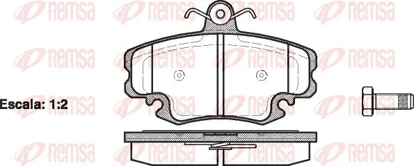 Handler.Part Brake pad set, disc brake KAWE 014120 1