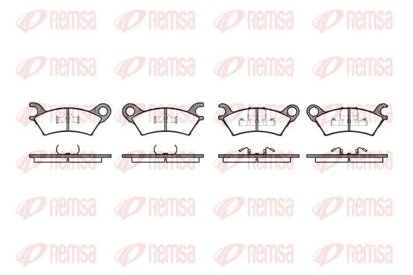 Handler.Part Brake pad set, disc brake KAWE 016000 1