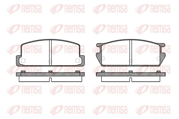 Handler.Part Brake pad set, disc brake KAWE 016100 1