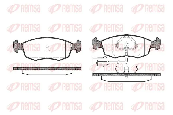 Handler.Part Brake pad set, disc brake KAWE 017222 1