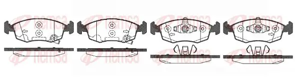 Handler.Part Brake pad set, disc brake KAWE 017250 1