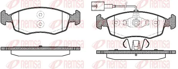 Handler.Part Brake pad set, disc brake KAWE 017252 1