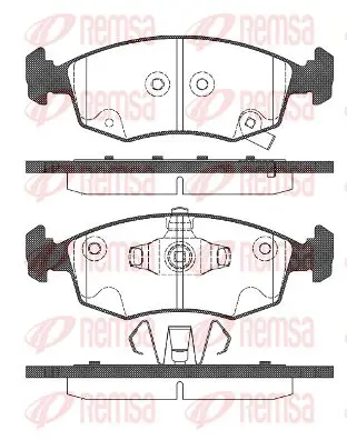 Handler.Part Brake pad set, disc brake KAWE 017272 1