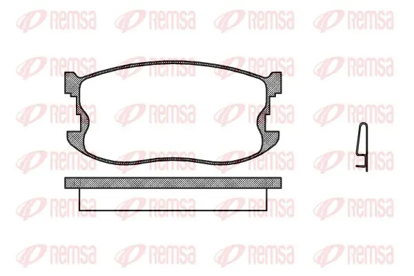 Handler.Part Brake pad set, disc brake KAWE 019804 1