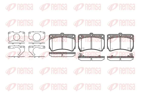 Handler.Part Brake pad set, disc brake KAWE 021232 1