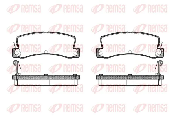 Handler.Part Brake pad set, disc brake KAWE 021404 1