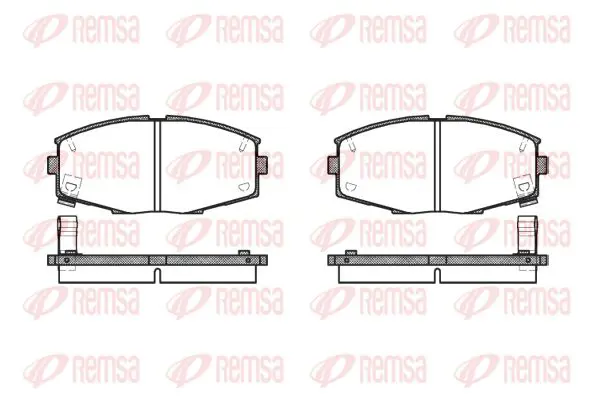 Handler.Part Brake pad set, disc brake KAWE 022504 1