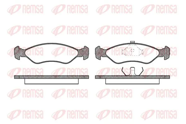 Handler.Part Brake pad set, disc brake KAWE 023000 1