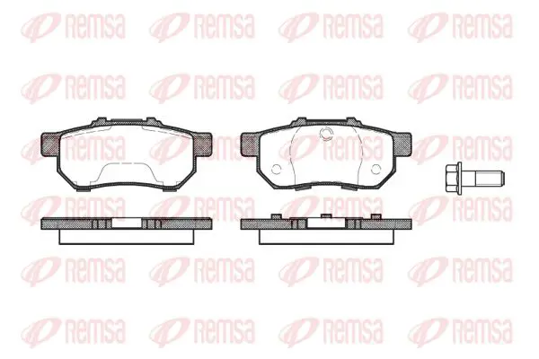 Handler.Part Brake pad set, disc brake KAWE 023320 1