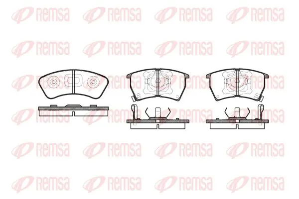 Handler.Part Brake pad set, disc brake KAWE 023402 1