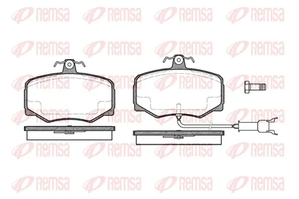 Handler.Part Brake pad set, disc brake KAWE 024612 1