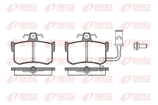 Handler.Part Brake pad set, disc brake KAWE 025101 1