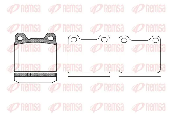 Handler.Part Brake pad set, disc brake KAWE 025720 1