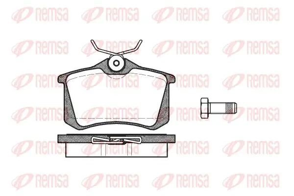 Handler.Part Brake pad set, disc brake KAWE 026301 1