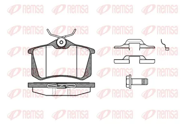 Handler.Part Brake pad set, disc brake KAWE 026316 1