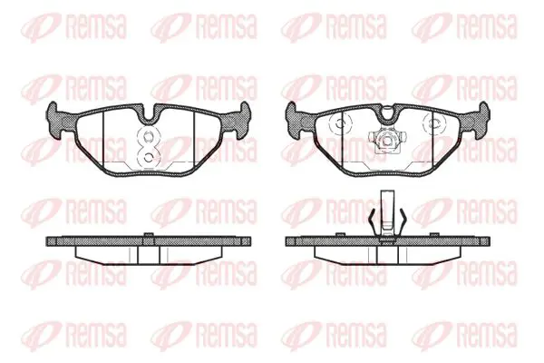 Handler.Part Brake pad set, disc brake KAWE 026540 1