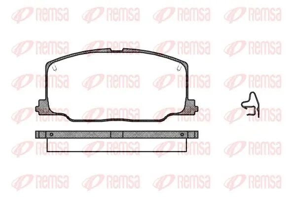 Handler.Part Brake pad set, disc brake KAWE 026804 1