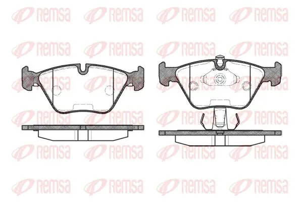 Handler.Part Brake pad set, disc brake KAWE 027025 1