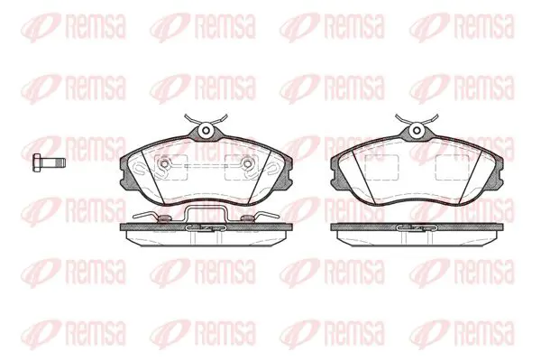 Handler.Part Brake pad set, disc brake KAWE 027620 1