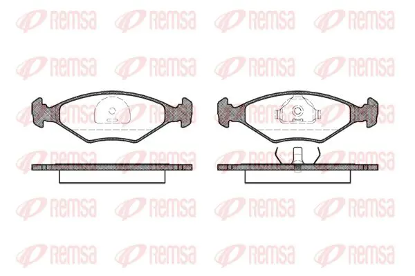 Handler.Part Brake pad set, disc brake KAWE 028110 1