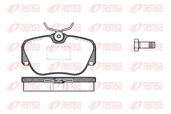 Handler.Part Brake pad set, disc brake KAWE 028400 1