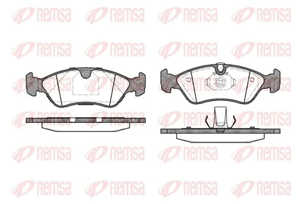 Handler.Part Brake pad set, disc brake KAWE 028650 1