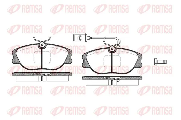 Handler.Part Brake pad set, disc brake KAWE 030502 1